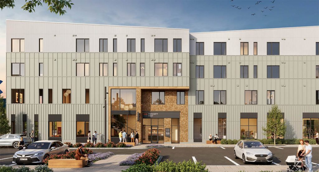 multi unit apartment housing project in Portsmouth, NH - image credit eastern-re.com