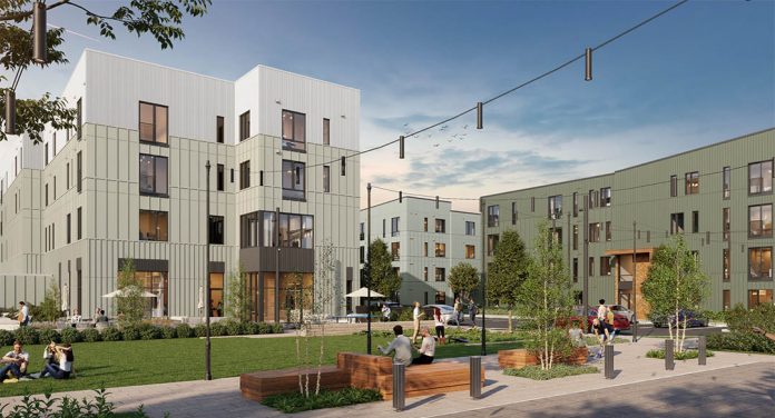 multi unit apartment housing project in Portsmouth, NH
